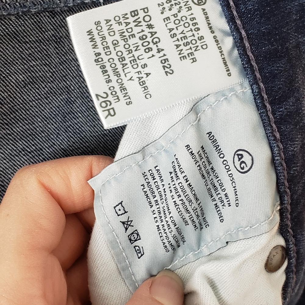 Relisted Adriano Goldschmeid dk wash highrise skinny jeans - Picture 5 of 6